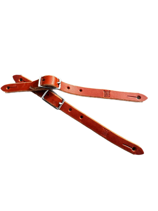 Rowdy Rowels Mutton Bustin’ Spur Straps – youth rodeo leather spur straps handmade USA