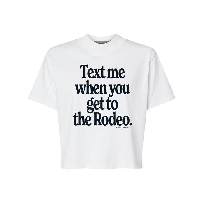 Text Me Crop T