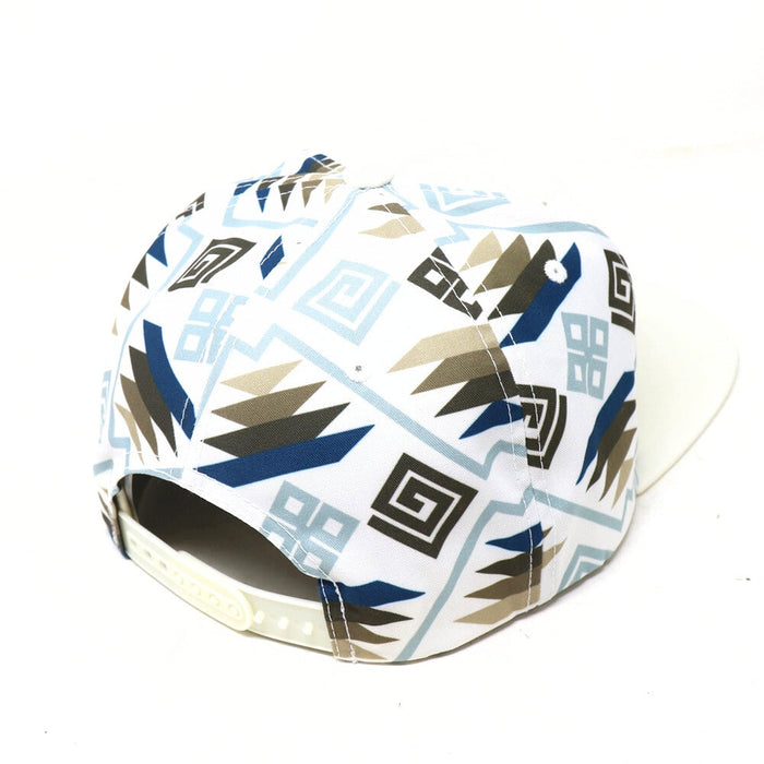 White Aztec Skull Cap
