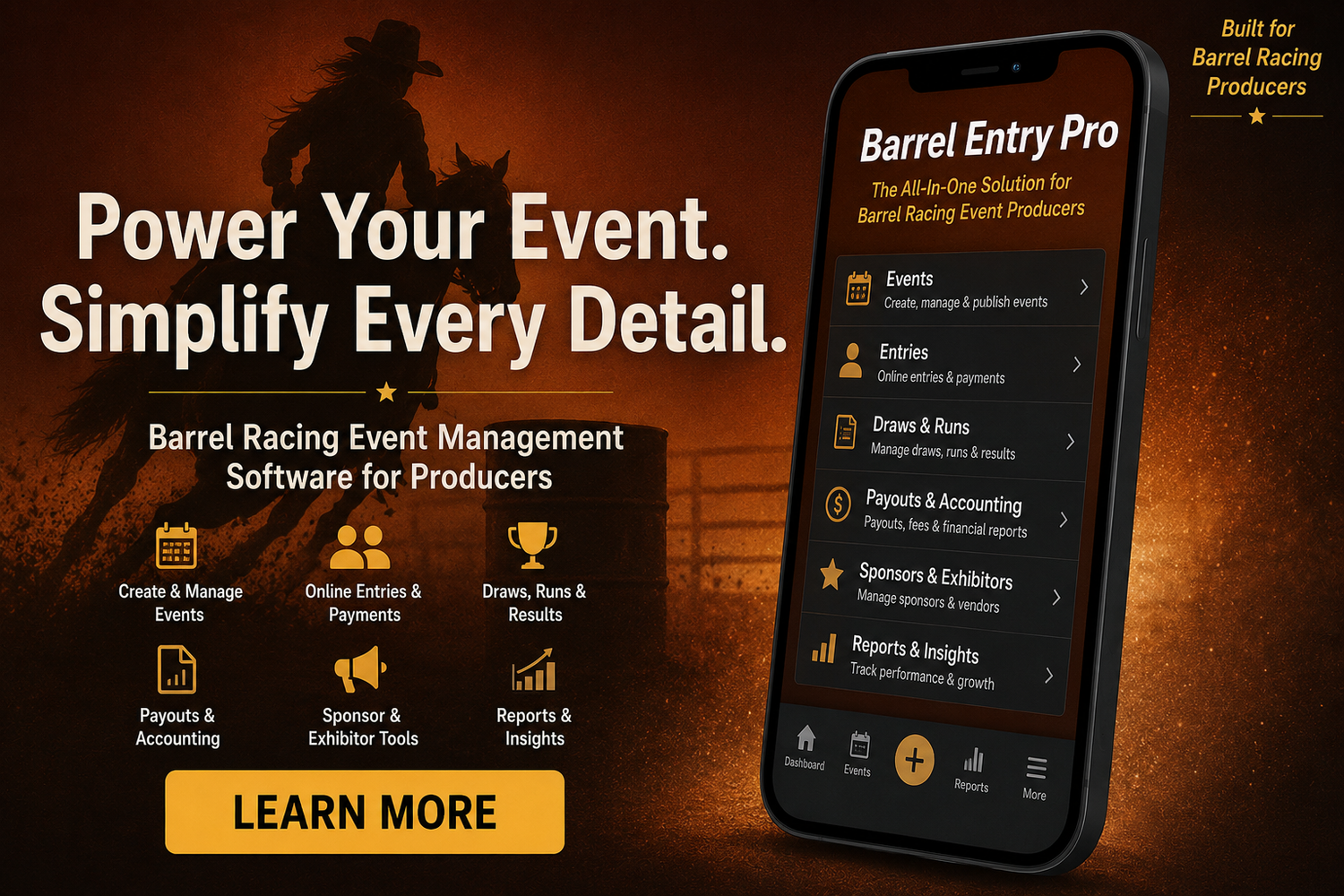 The All-In-One Barrel Racing Event Software