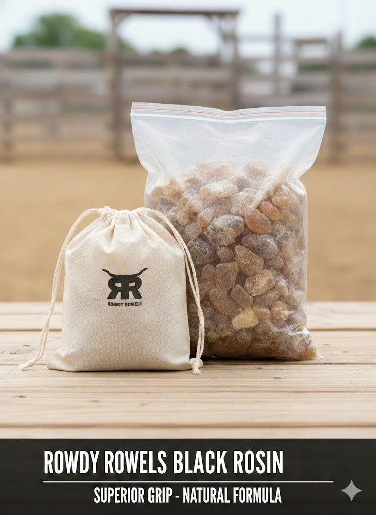 Black Bull Riding Rosin – Grip Rosin for Riders | Rowdy Rowels — Rowdy ...