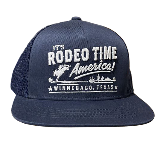 It's Rodeo Time America! Navy Meshback