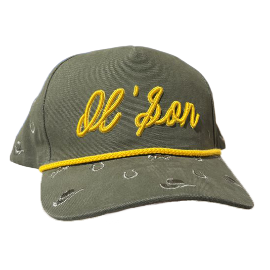 Ol' Son Green & Gold Rope Cap
