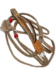 Hand-braided pro stock bull rope with durable tail and pro handle for competitive rodeo riders – Rowdy Rowels