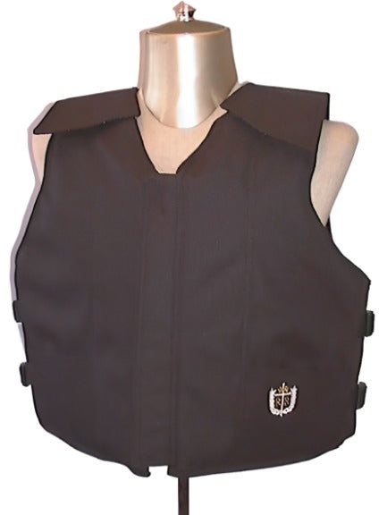 Black Polyduck Youth Bull Rider Vest — Rowdy Rowels