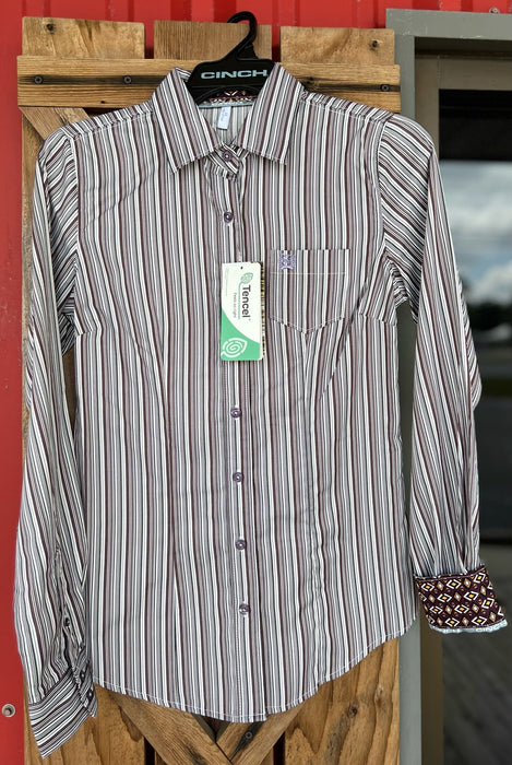 Burgundy Striped | Cinch Womens