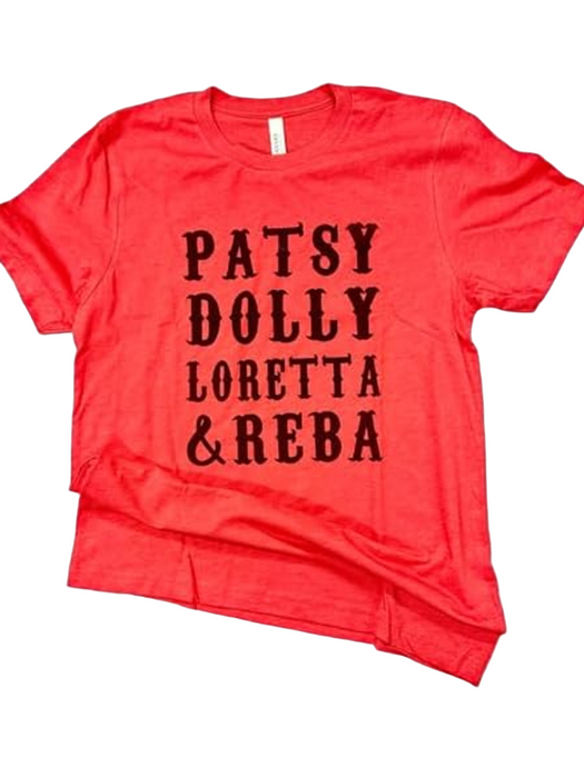 Patsy Dolly Loretta & Reba Western Graphic Tee | Rodeo Tee