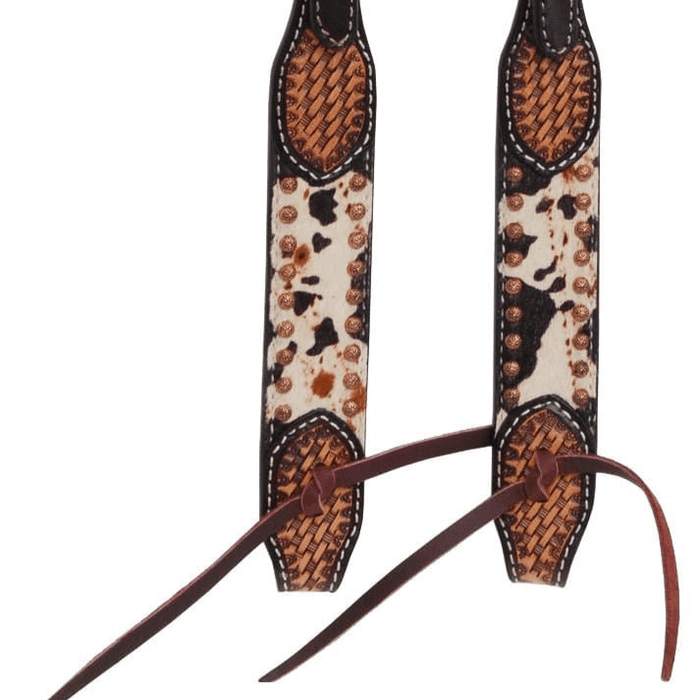 Rafter T Peppered Hide Single Ear Headstall