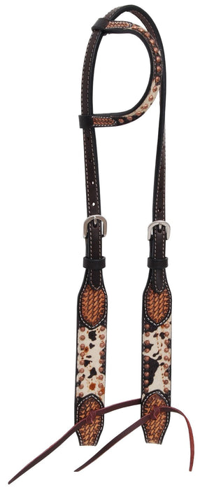 Rafter T Peppered Hide Single Ear Headstall