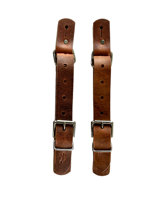 Bull Riding Spur Straps - Harness Leather — Rowdy Rowels