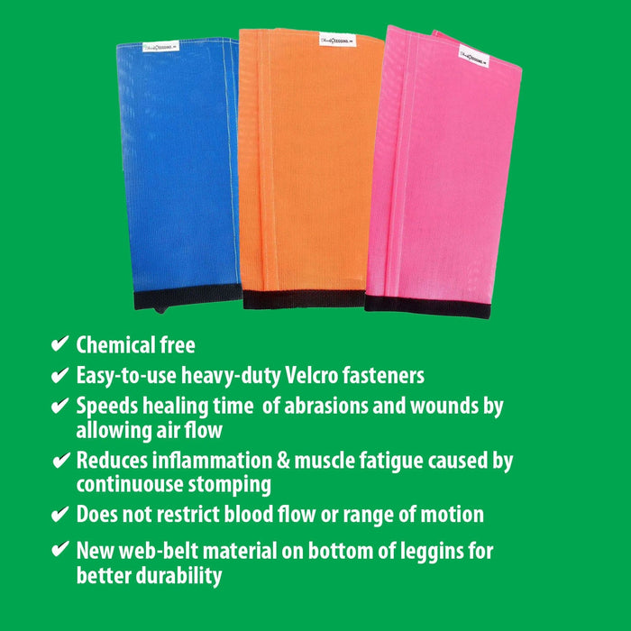 Shoofly Leggins Fine Mesh Fly Boots for Horses, 4 Pack