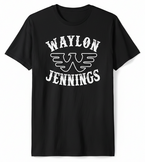 Waylon Jennings black vintage tee