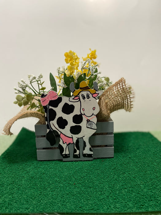 Holy Cow Planter by Nan - All Planters are hand painted and originals!