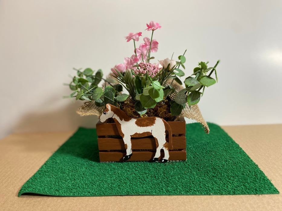 Cute Paint Horse Planter by Nan - All Planters are hand painted and originals!