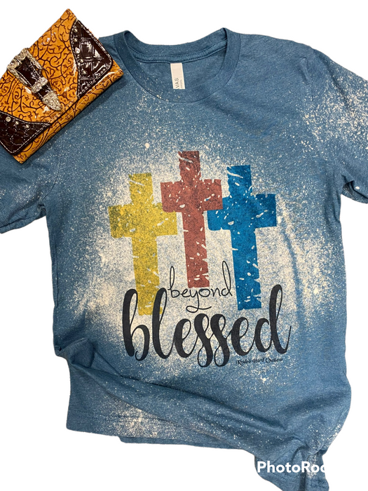 Beyond Blessed Bleached Western Graphic Tee l Unisex Jersey Short Sleeve Tee
