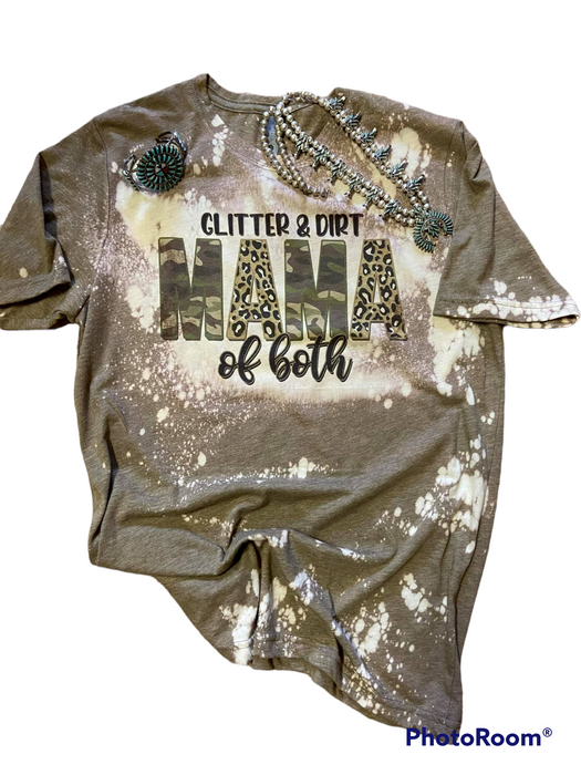 Glitter & Dirt Momma of Both Western Graphic tee l Unisex Jersey Short Sleeve Tee